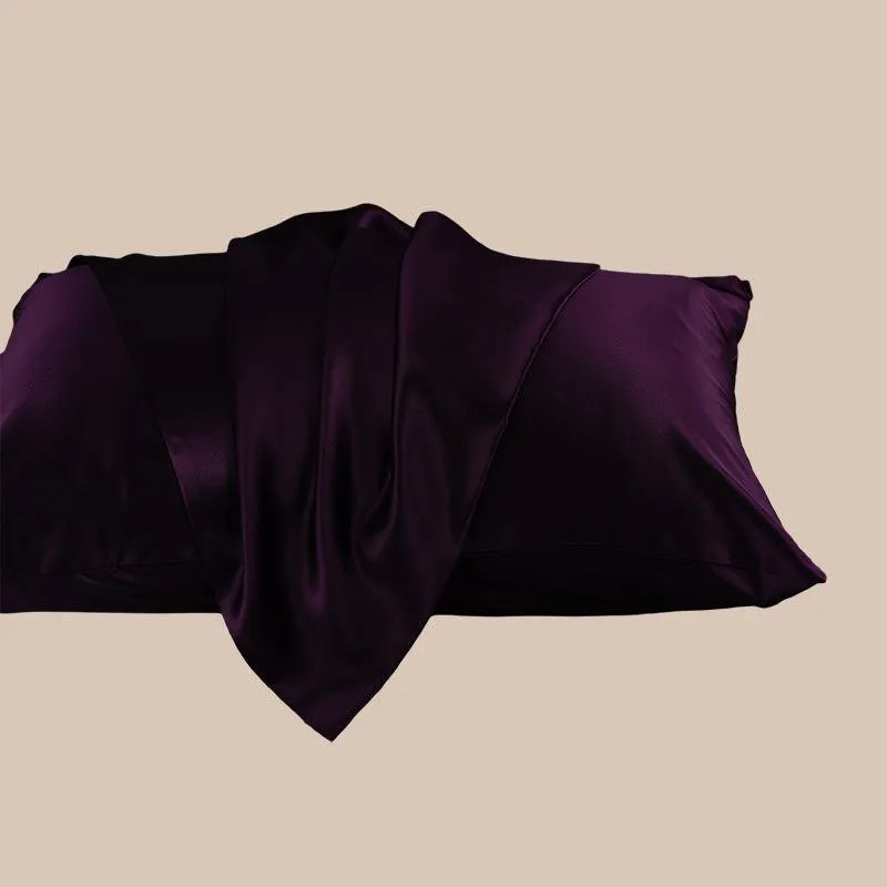 22 Momme silk pillowcase - Dark Purple - Dropshipping