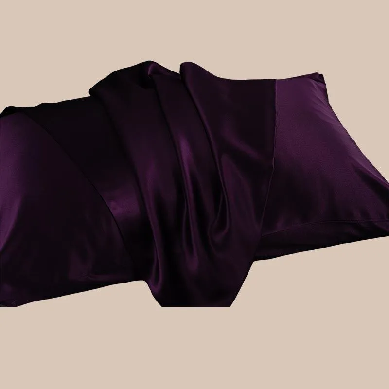 22 Momme silk pillowcase - Dark Purple - Dropshipping