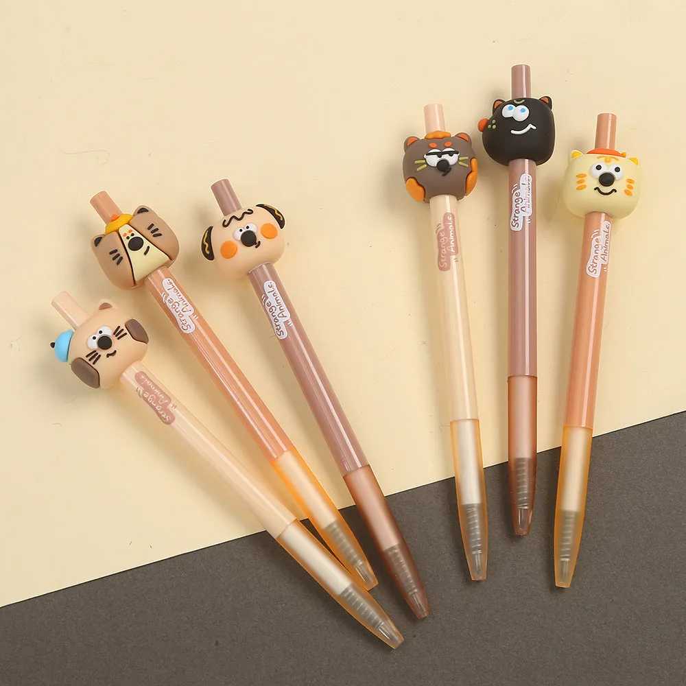 22602 ANIMALS CARTOON RETRACTABLE GEL PEN-36