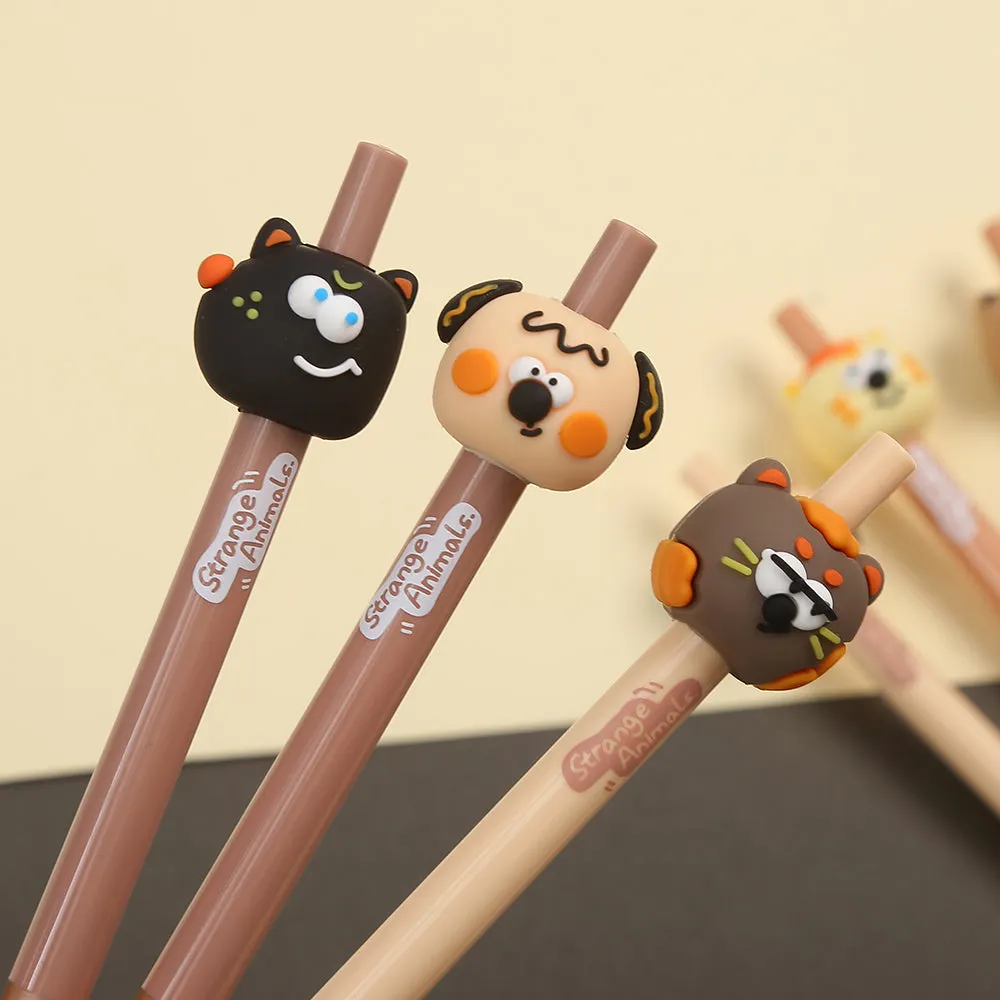 22602 ANIMALS CARTOON RETRACTABLE GEL PEN-36