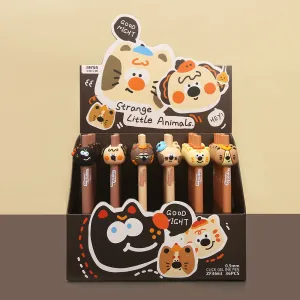 22602 ANIMALS CARTOON RETRACTABLE GEL PEN-36