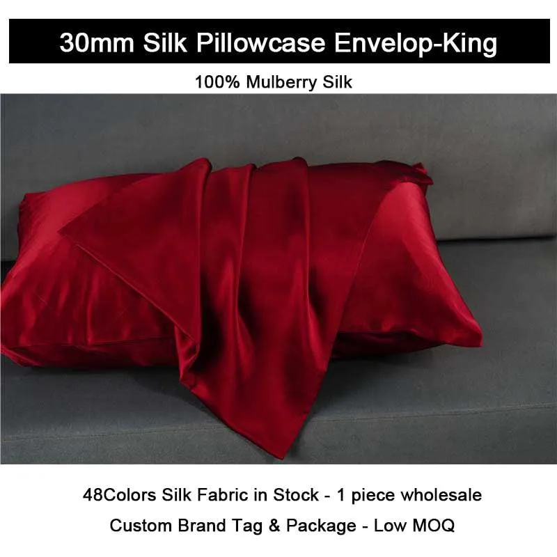 30 Momme Silk Pillowcase - Envelope - King size - custom and wholesale