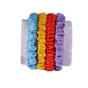 4 Pack Mini Silk Scrunchies - Fairy Tale - dropshipping