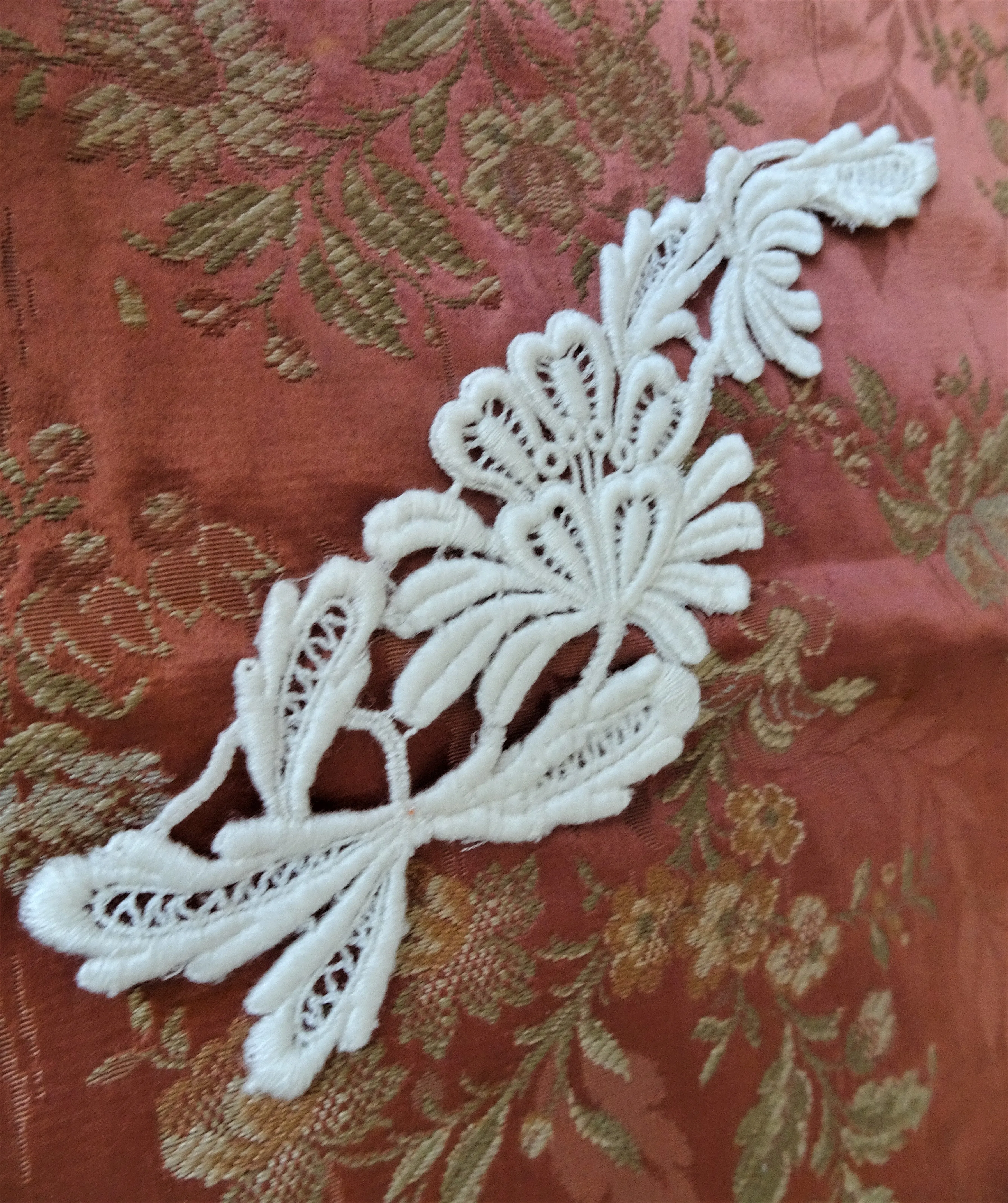 BEAUTIFUL Antique French Lace, Applique Lace Trim,Intricate Pattern,Dolls,DollHouses,Baby Bonnets,Bridal Lace,Heirloom Sewing,Collectible Lace