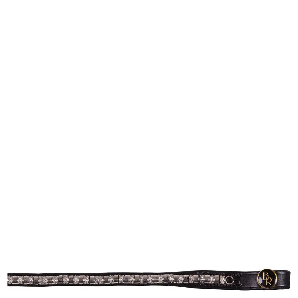 BR Browband Atlas Curved w/ Glass Crystals & Studs