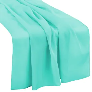 Chiffon Wedding Table Runner 10FT x 27" - Turquoise