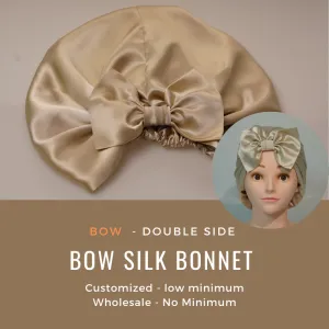 Custom Wholesale Silk Bonnet Bow Double Side