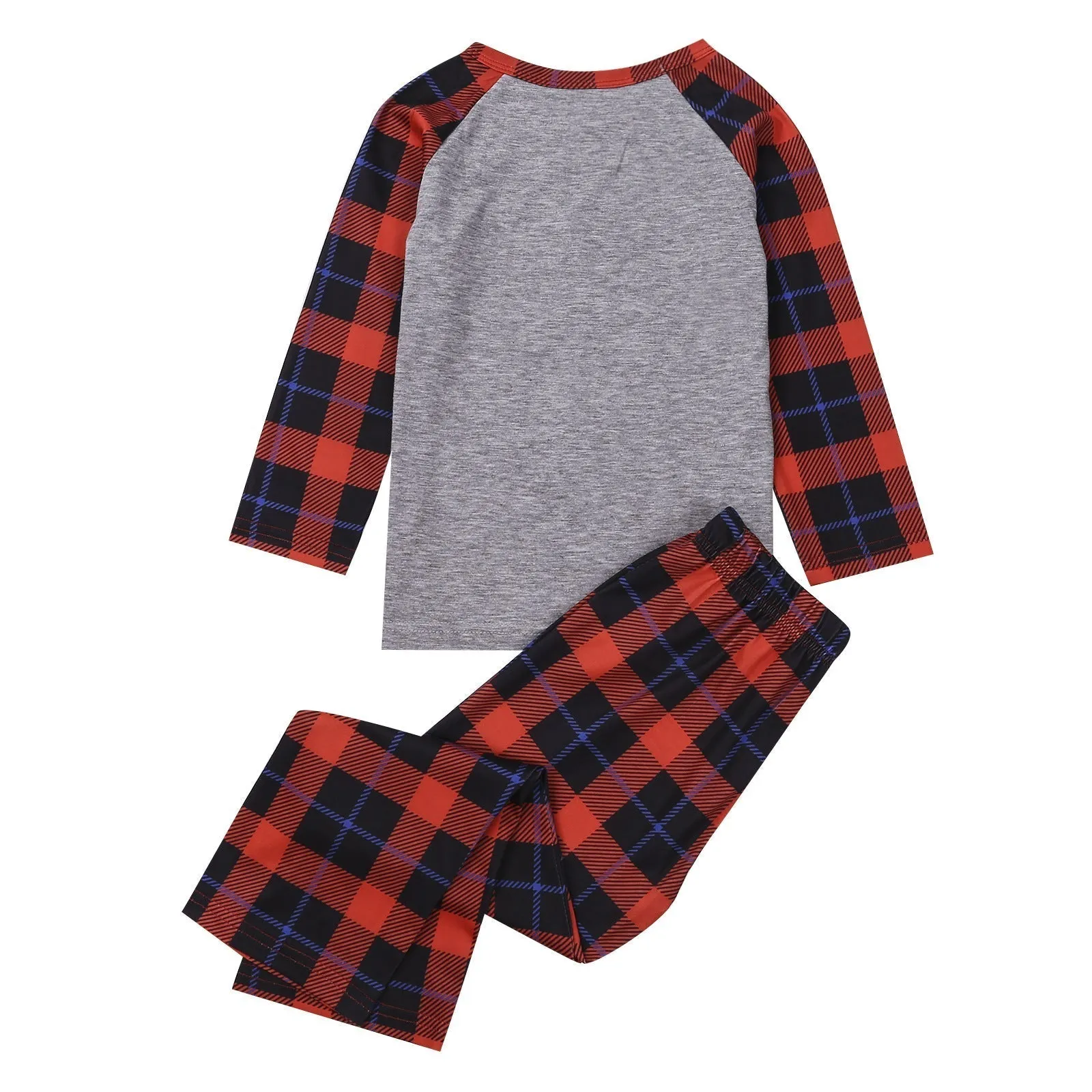 Family Matching Snowflake Printing Plaid Pajamas Sets