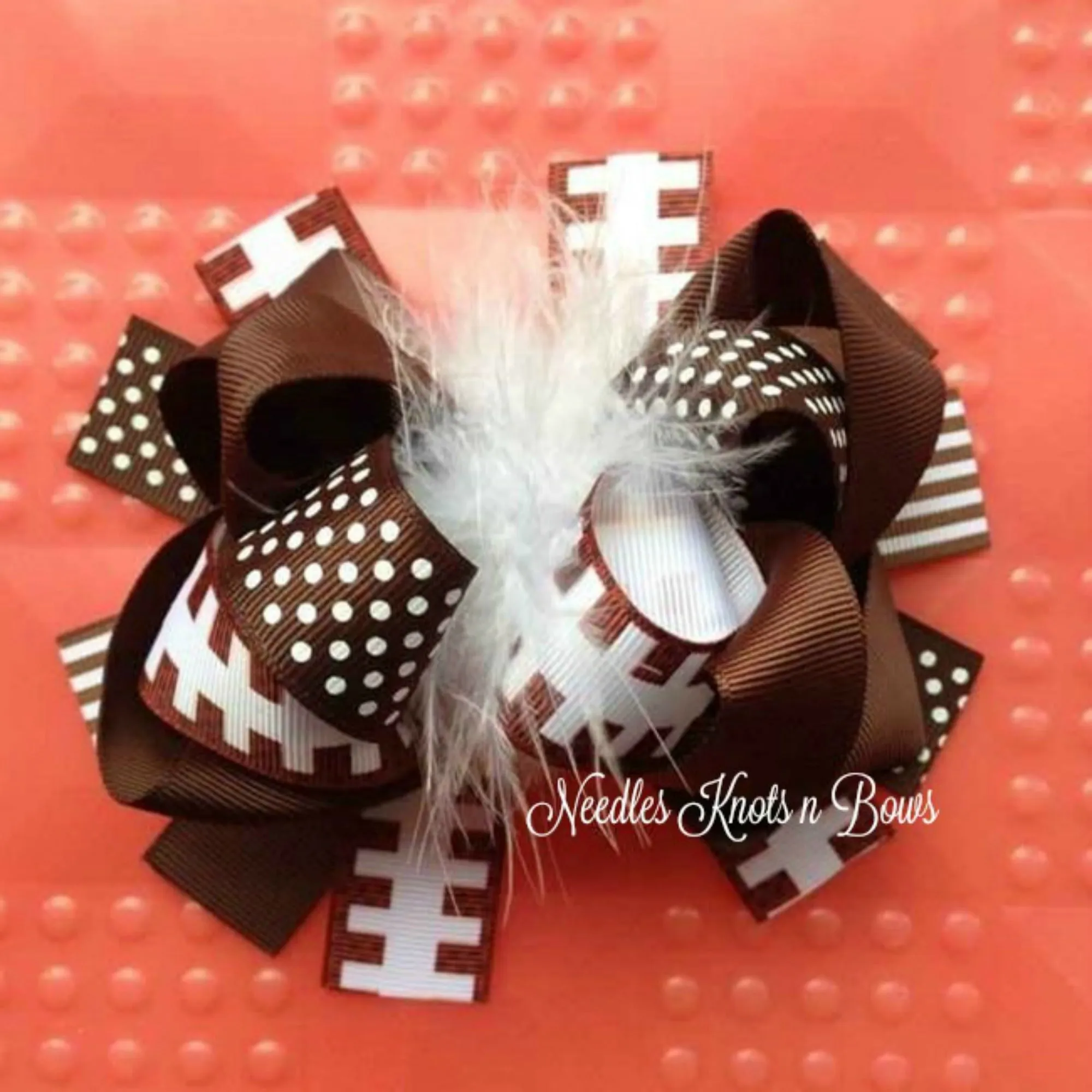 Girls Football Leg Warmer, Hair Bow Accessory Set