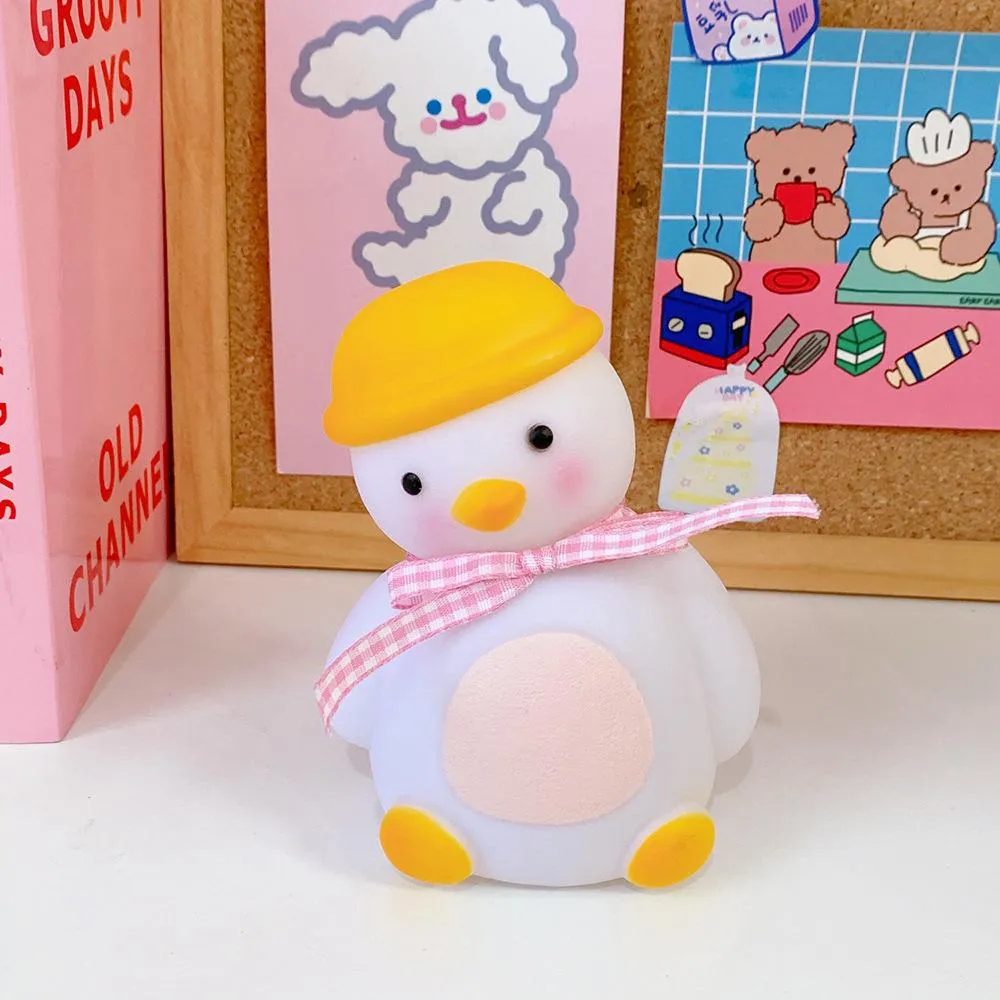 Ins bedroom girl LED night light cute tilt head little duck room bedside lamp decoration dormitory creative gift