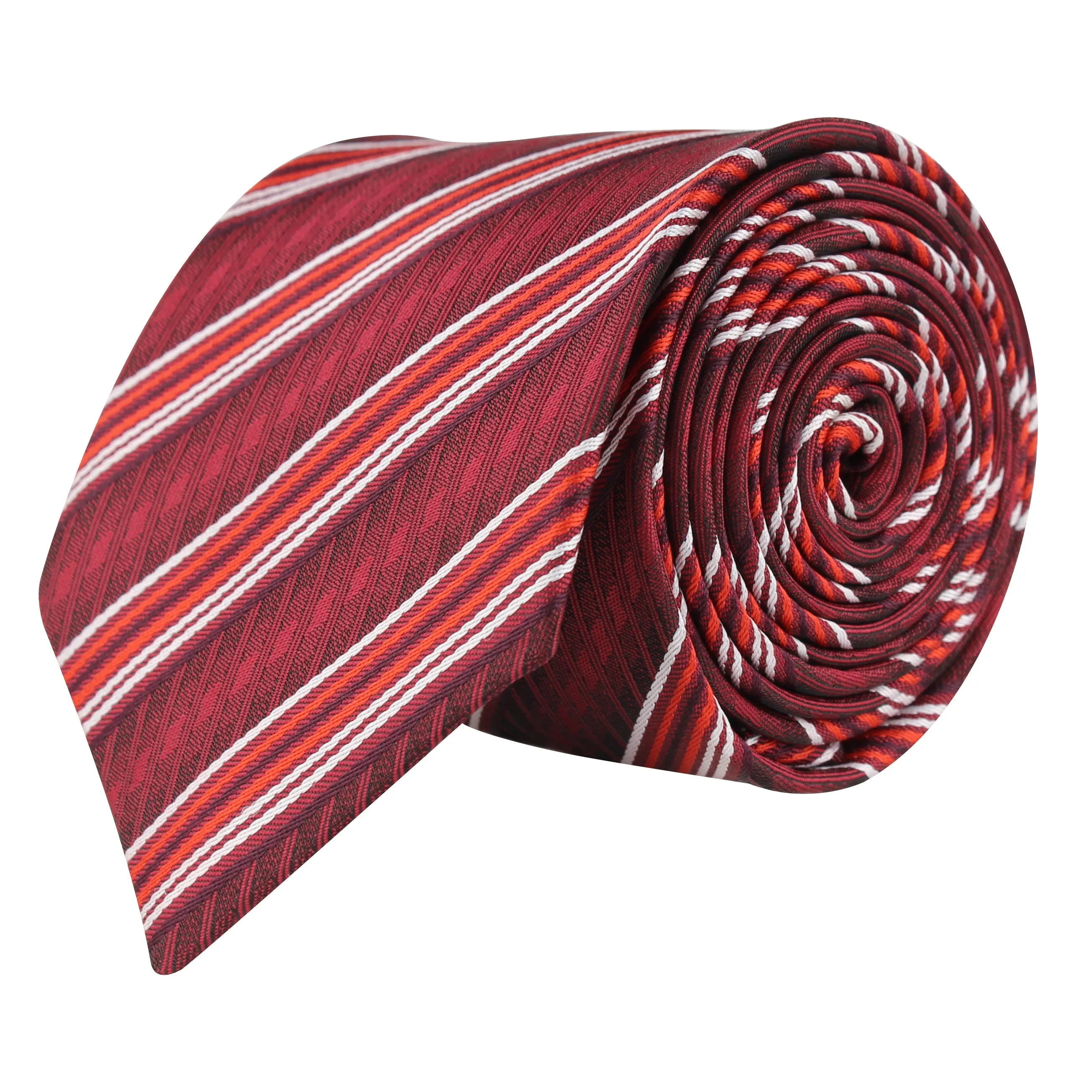 Kovove The Pleasing Striped Black Necktie For Men