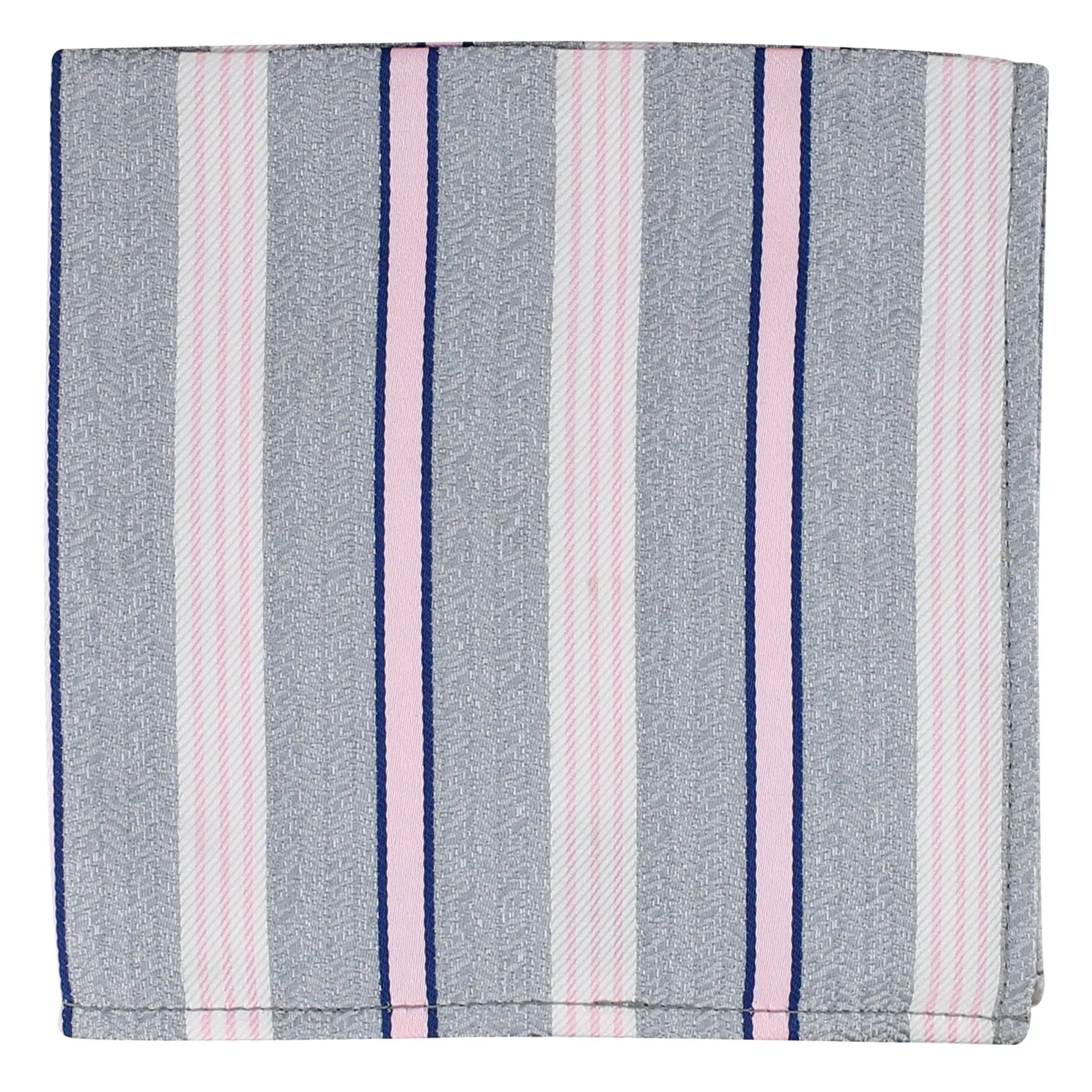 Kovove The Striped Desire Grey Pocket Square For Men