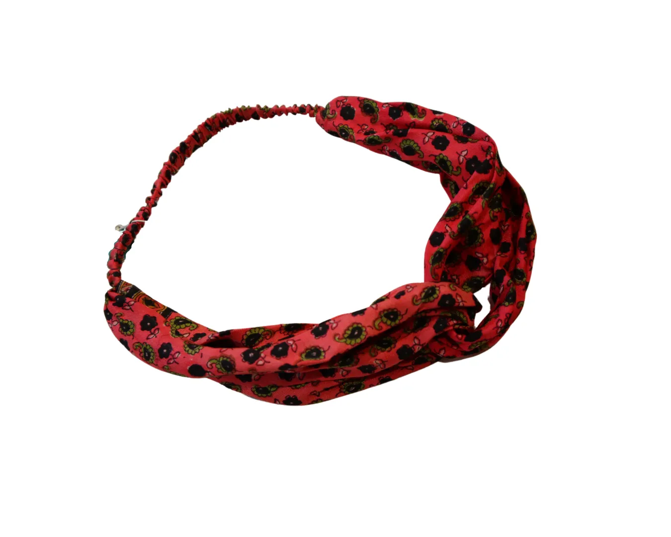 Leila vintage sari silk twisted headband. 100% silk.