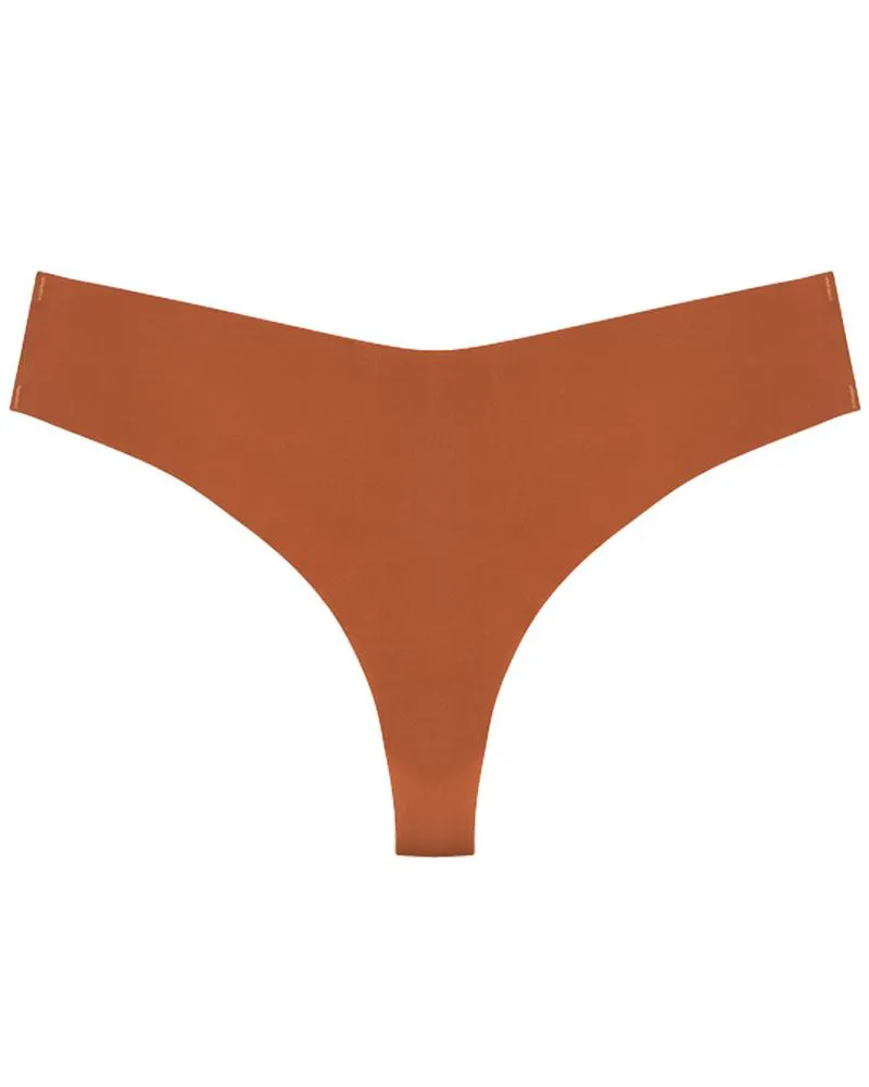 Low Waist Skinny Solid Color Seamless Panties