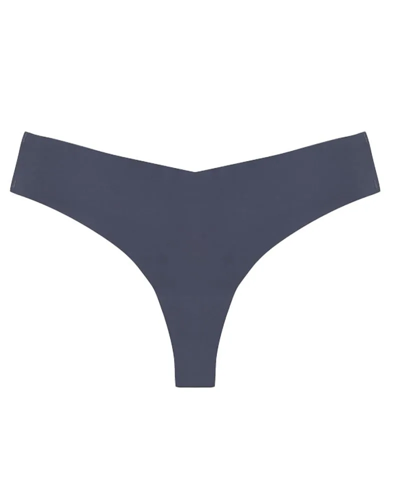 Low Waist Skinny Solid Color Seamless Panties