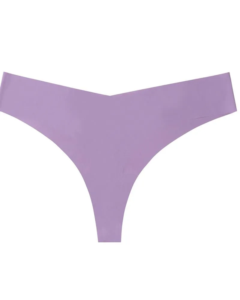 Low Waist Skinny Solid Color Seamless Panties