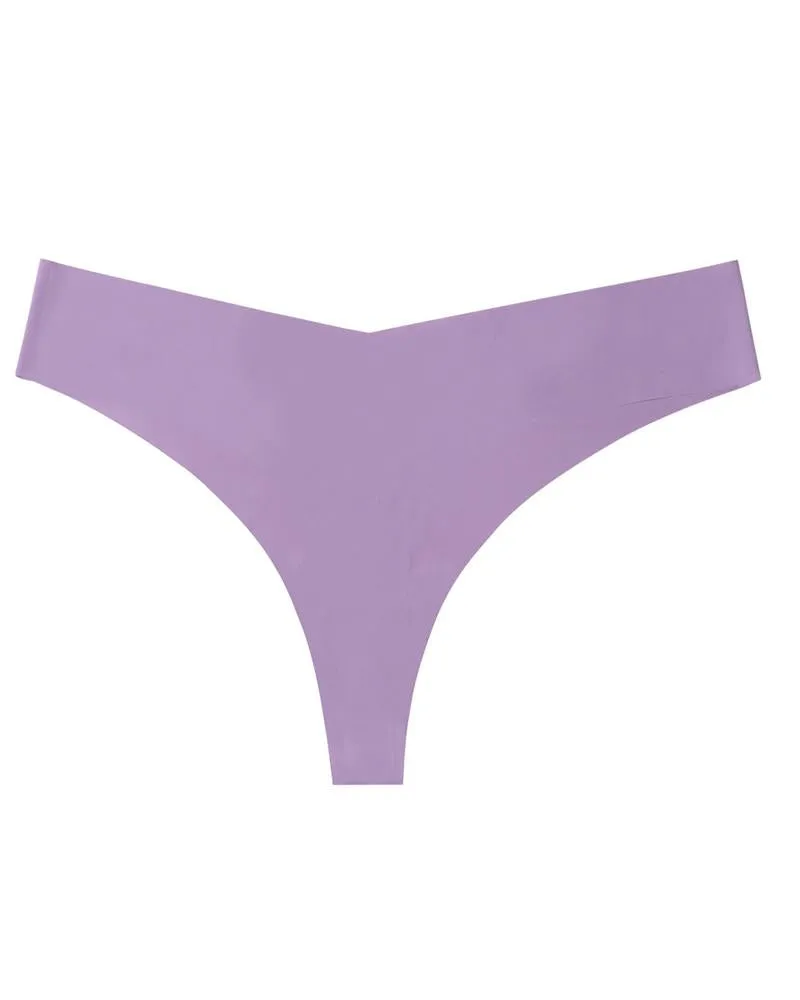 Low Waist Skinny Solid Color Seamless Panties