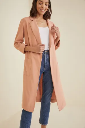 Lula Silk Noil Trench Coat