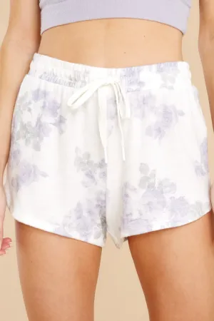 Mia Pastel Lavender Ash Floral Short