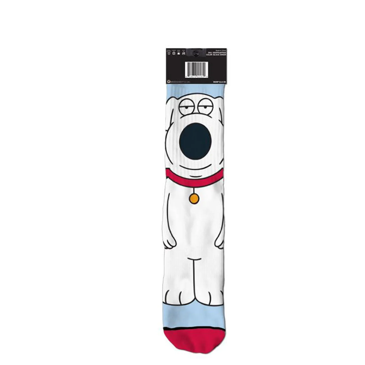 Odd Sox Men's Crew Socks - Stewie & Brian (Family Guy)