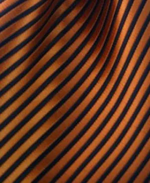 Orange & Black Striped Pocket Hanky