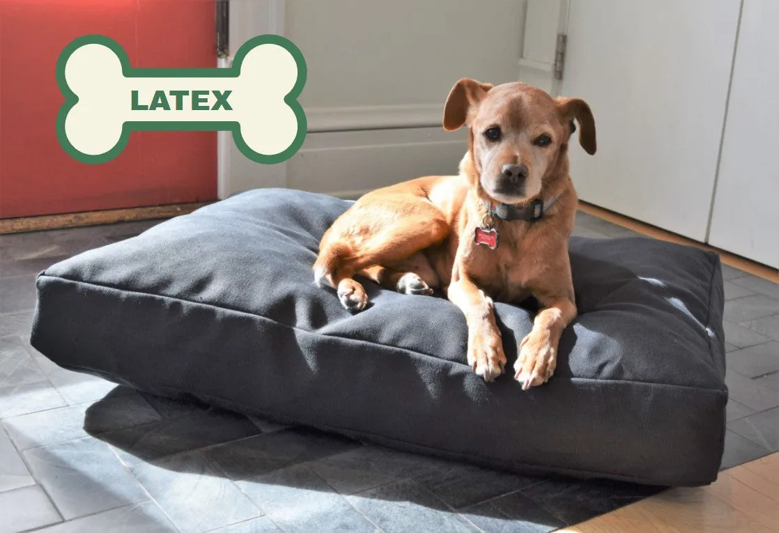 Premium Hemp Dog Bed - Organic Latex Foam Fill