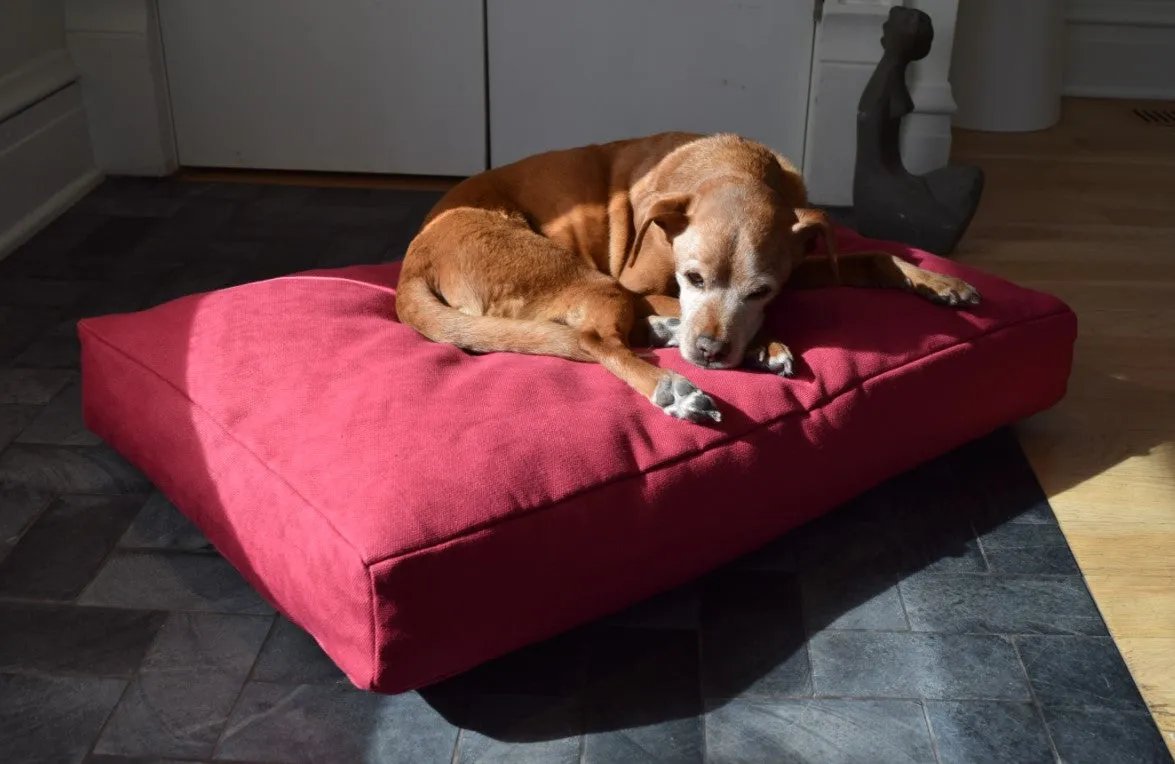 Premium Hemp Dog Bed - Organic Latex Foam Fill