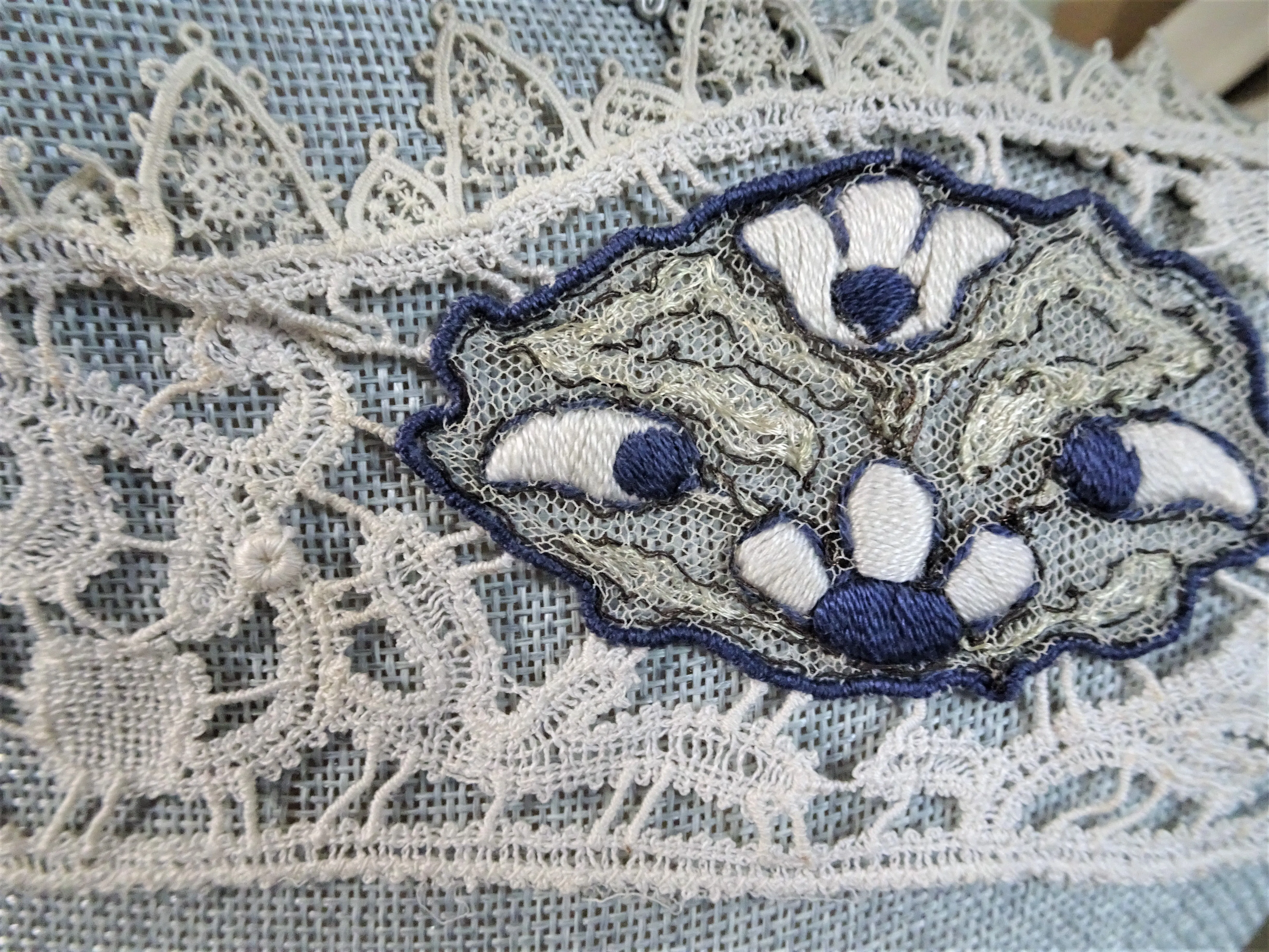 RESERVED ABSOLUTELY Stunning Edwardian Collar, Exceptional Lace work and Embroidery, Very Unique, Suitable To Frame, Collectible Antique Lace