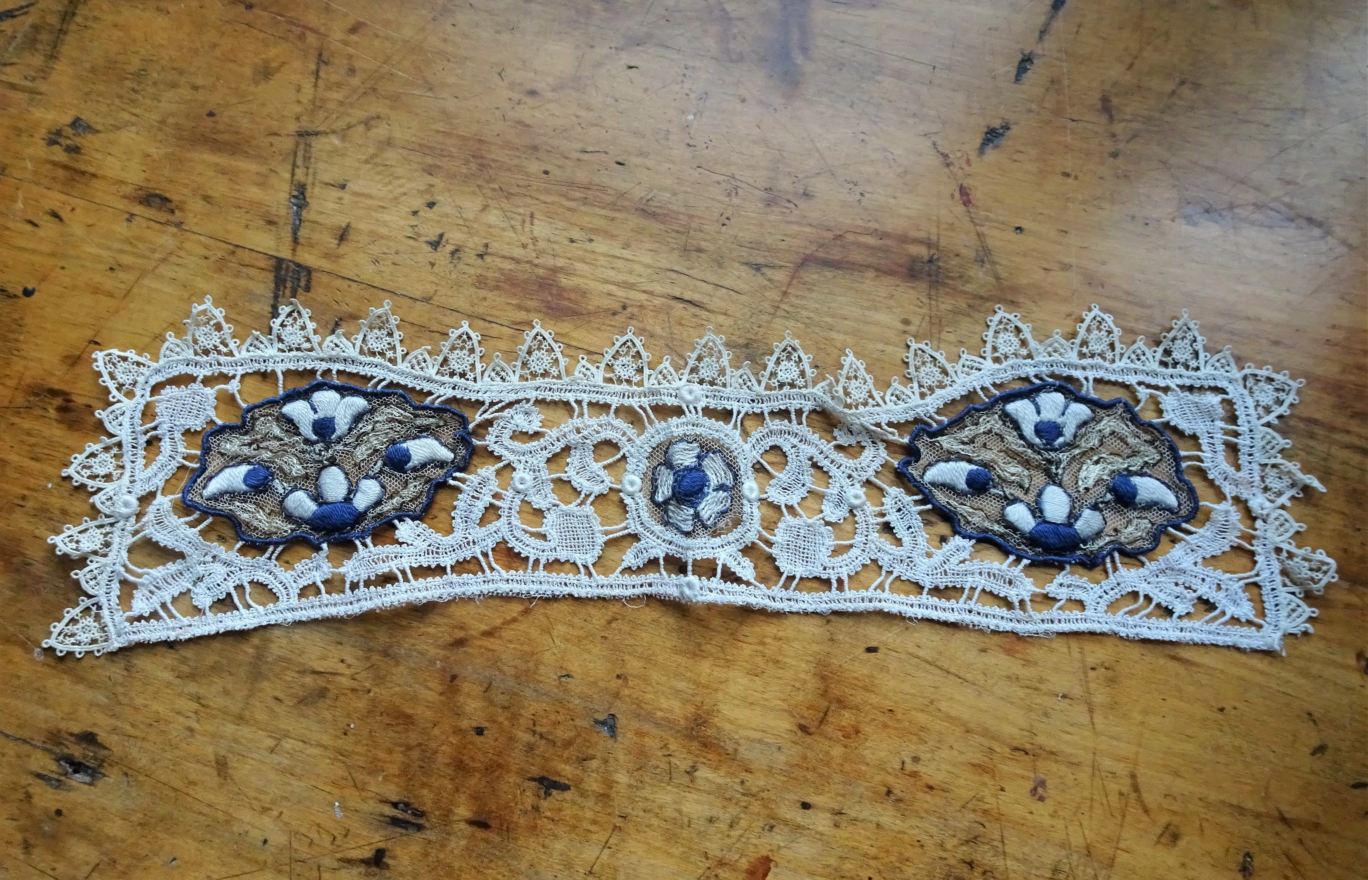 RESERVED ABSOLUTELY Stunning Edwardian Collar, Exceptional Lace work and Embroidery, Very Unique, Suitable To Frame, Collectible Antique Lace