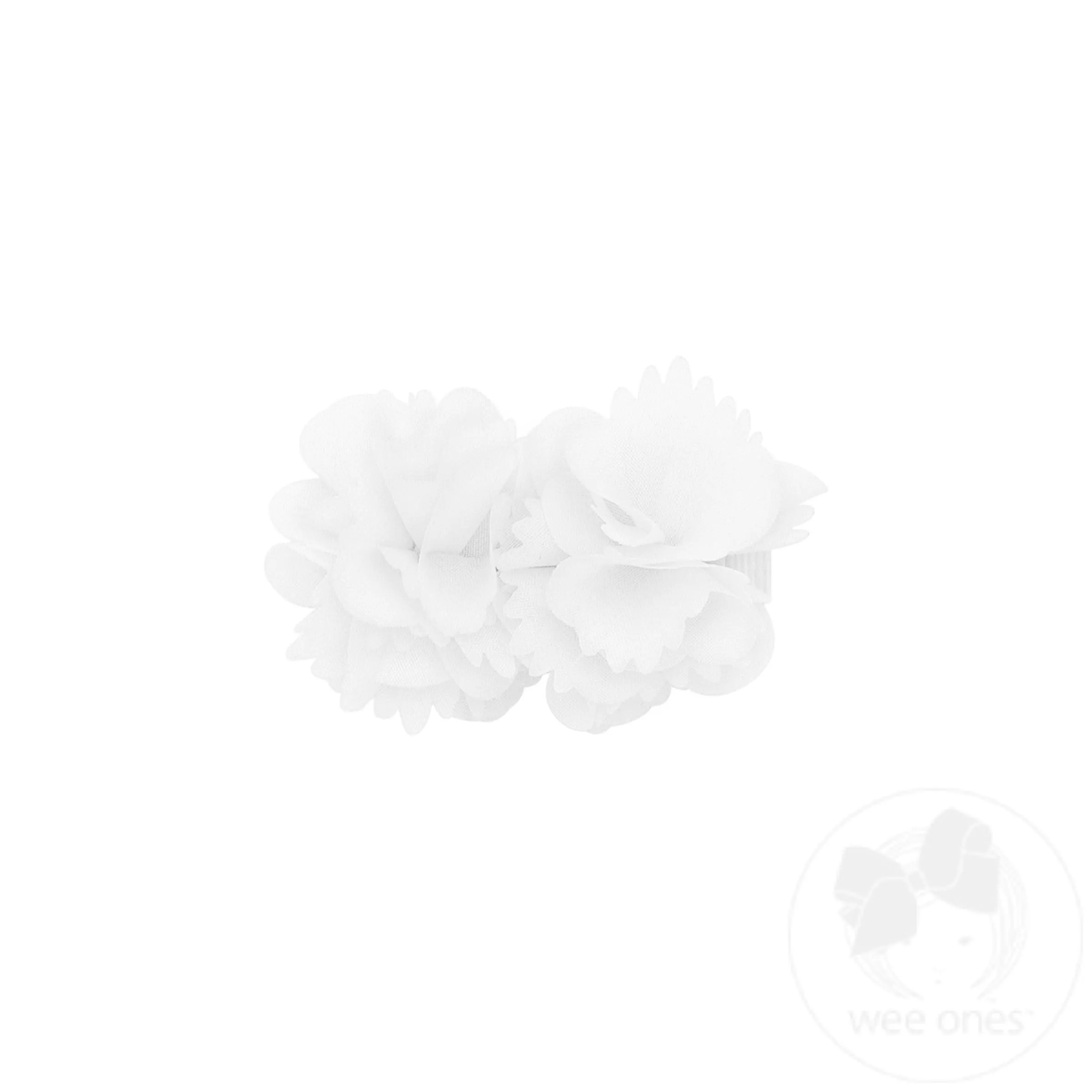 Small Double Chiffon Flower Hair Clip