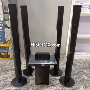 Sony DAV-DZ950 5.1Ch 1000W Bluetooth DVD Tallboy Home Theater Complete Set with 2 Mic inputs - Foreign Used