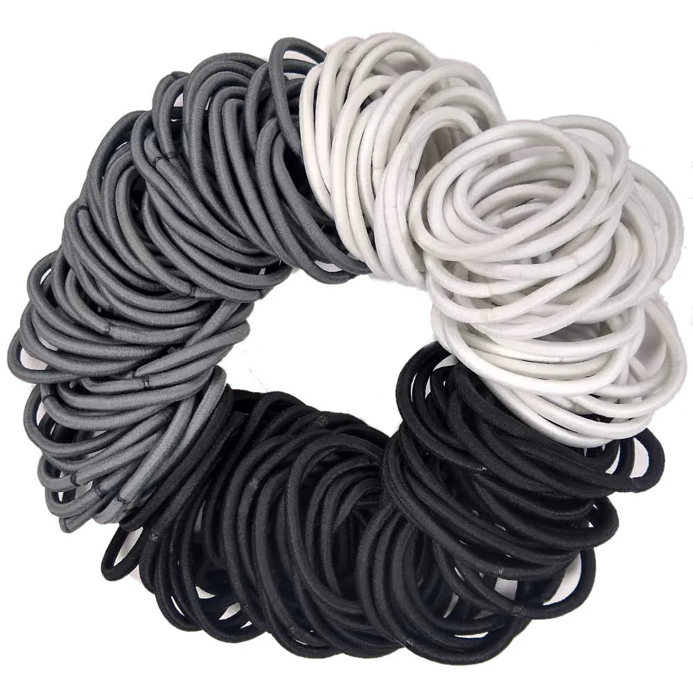 Standard 4mm Ponytail Elastics // BULK PACK of 216 pieces