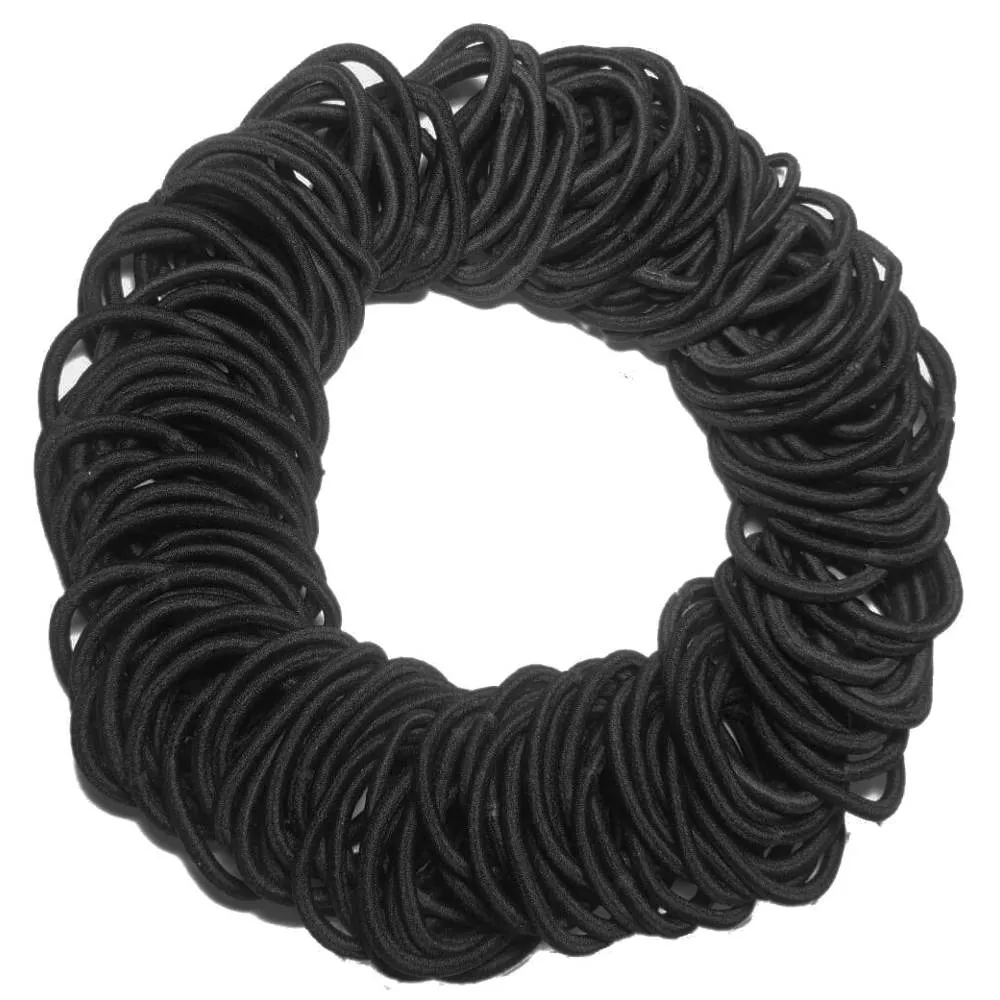 Standard 4mm Ponytail Elastics // BULK PACK of 216 pieces