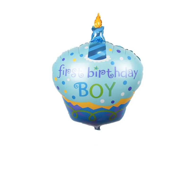 Style Cake Happy Birthday Foil Balloon for Baby Kids Birthday Party Decorations Inflatable Air Balloons