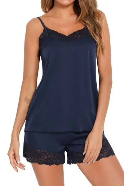 TEEK - Lace Cami and Shorts Lounge Set