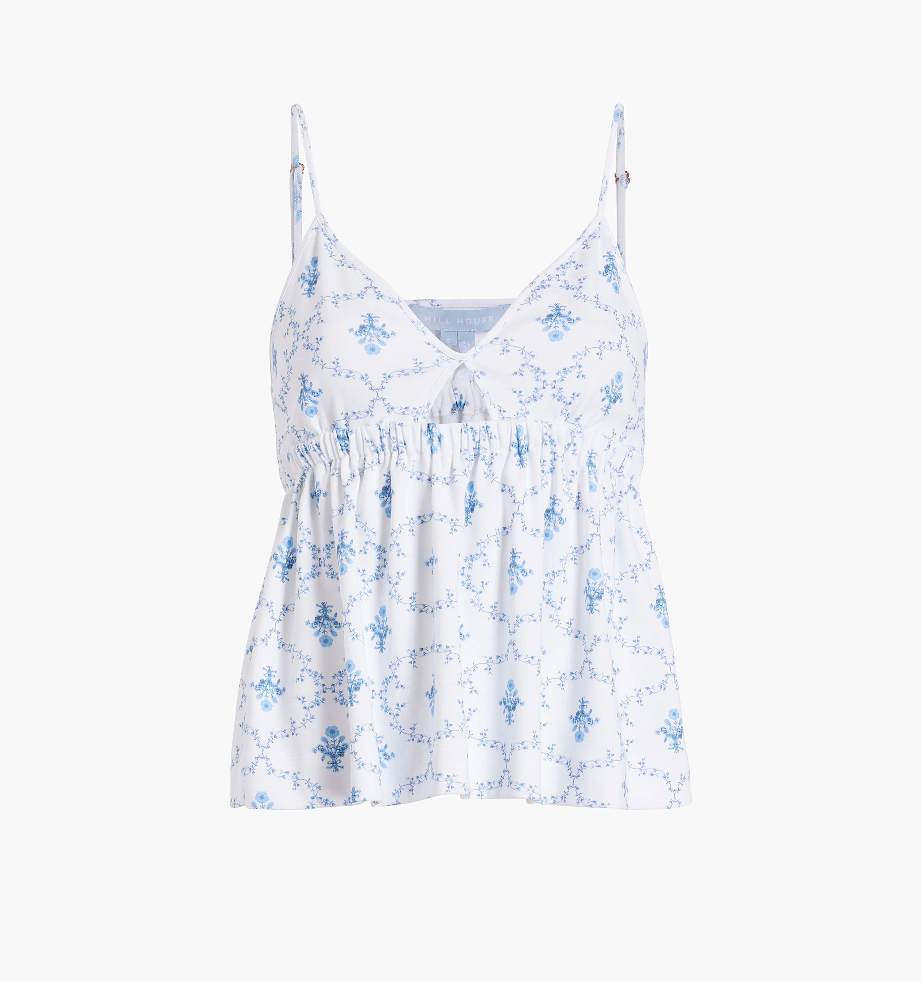 The Perri Sleep Tank - Blue Trellis