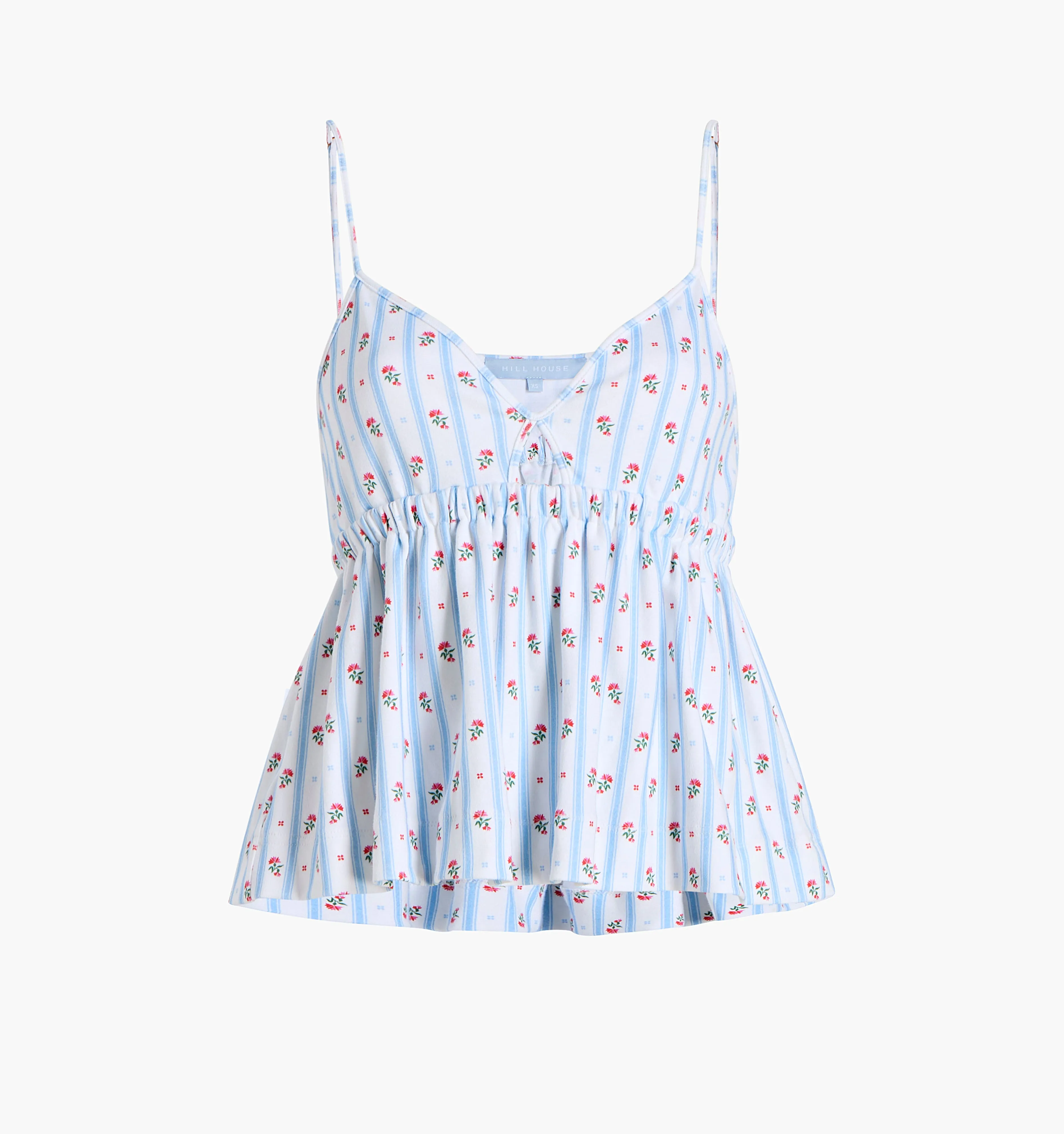 The Perri Sleep Tank - Floral Stripe