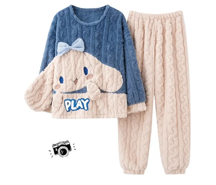 Thick Knit Kawaii Pajama Sets