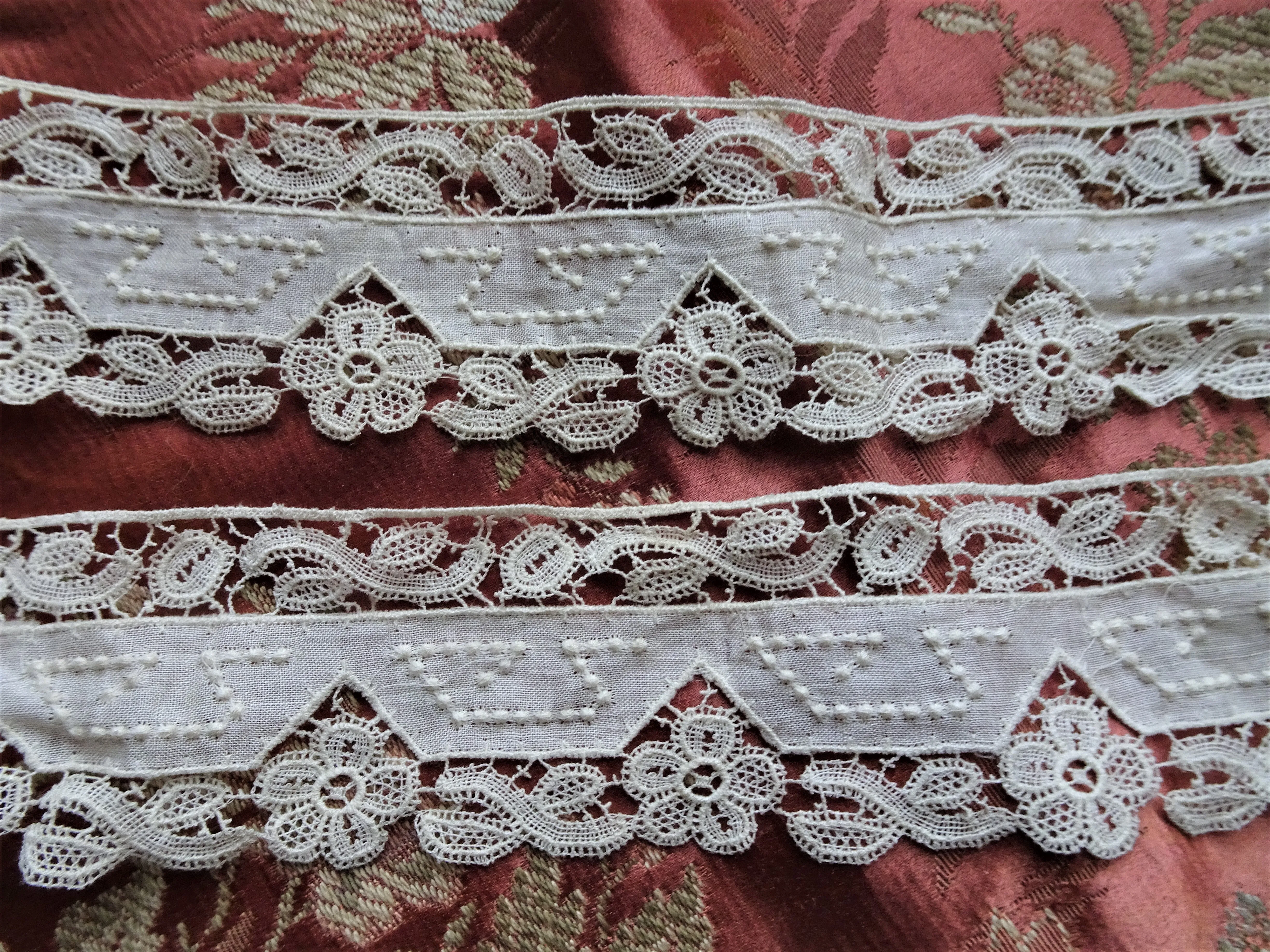 UNIQUE Victorian Lace Trim, Intricate Pattern,Fine Heirloom Sewing Crafts, Collectible Vintage Lace