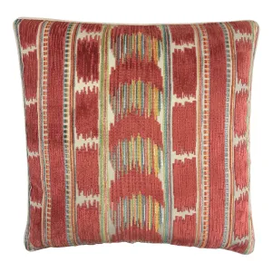 Velvet Ikat Carnival Pillow