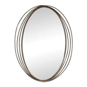 WALL MIRROR 23"L X 30"H METAL/GLASS