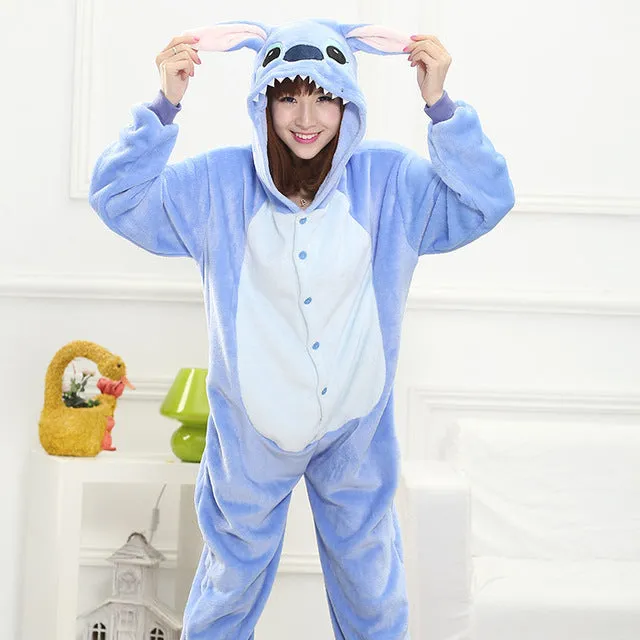 Women Pajama Flannel panda Unicorn Cartoon Cosplay Adult Onesie For Adults Animal Pajamas Adult Unicorn Pajamas Winter Onesie