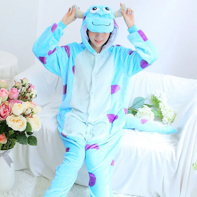 Women Pajama Flannel panda Unicorn Cartoon Cosplay Adult Onesie For Adults Animal Pajamas Adult Unicorn Pajamas Winter Onesie