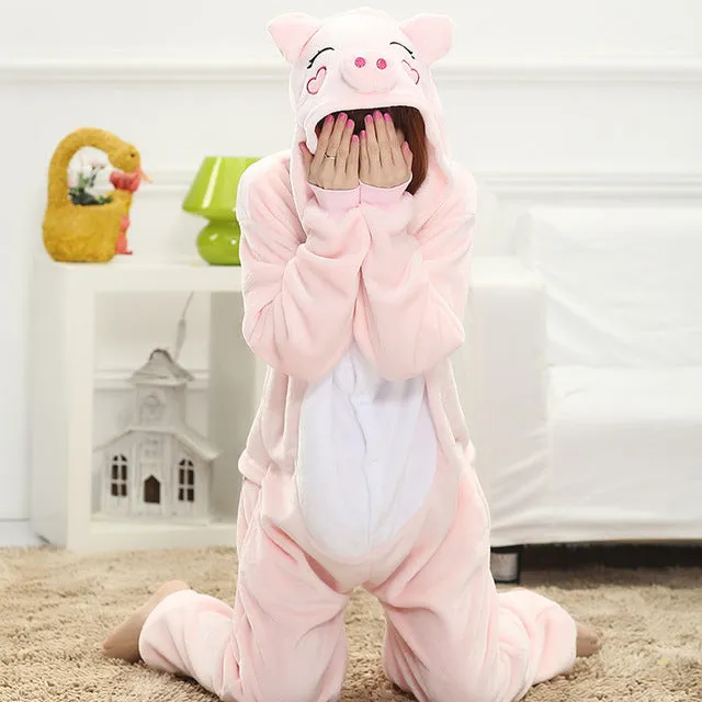 Women Pajama Flannel panda Unicorn Cartoon Cosplay Adult Onesie For Adults Animal Pajamas Adult Unicorn Pajamas Winter Onesie