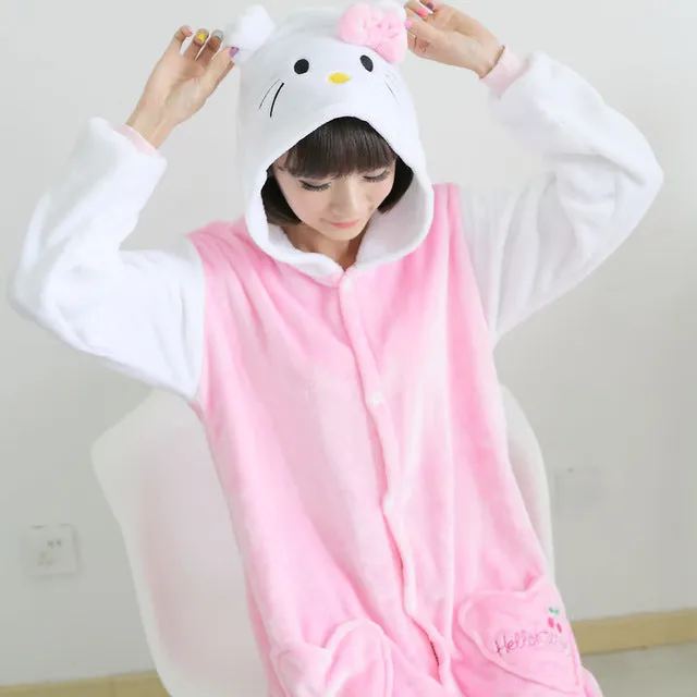 Women Pajama Flannel panda Unicorn Cartoon Cosplay Adult Onesie For Adults Animal Pajamas Adult Unicorn Pajamas Winter Onesie