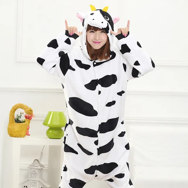 Women Pajama Flannel panda Unicorn Cartoon Cosplay Adult Onesie For Adults Animal Pajamas Adult Unicorn Pajamas Winter Onesie