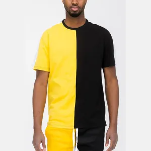 Yellow & Black Split Tee